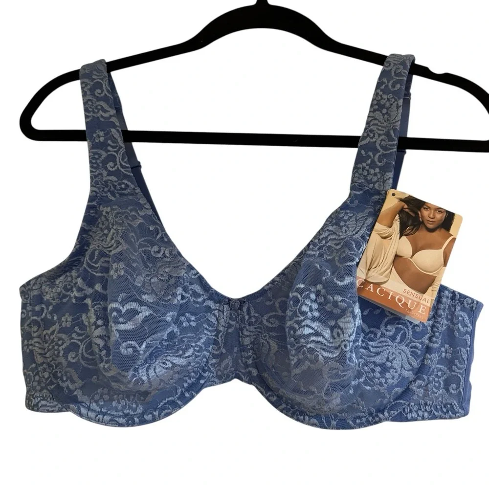 Cacique Blue Lace Underwire Bra